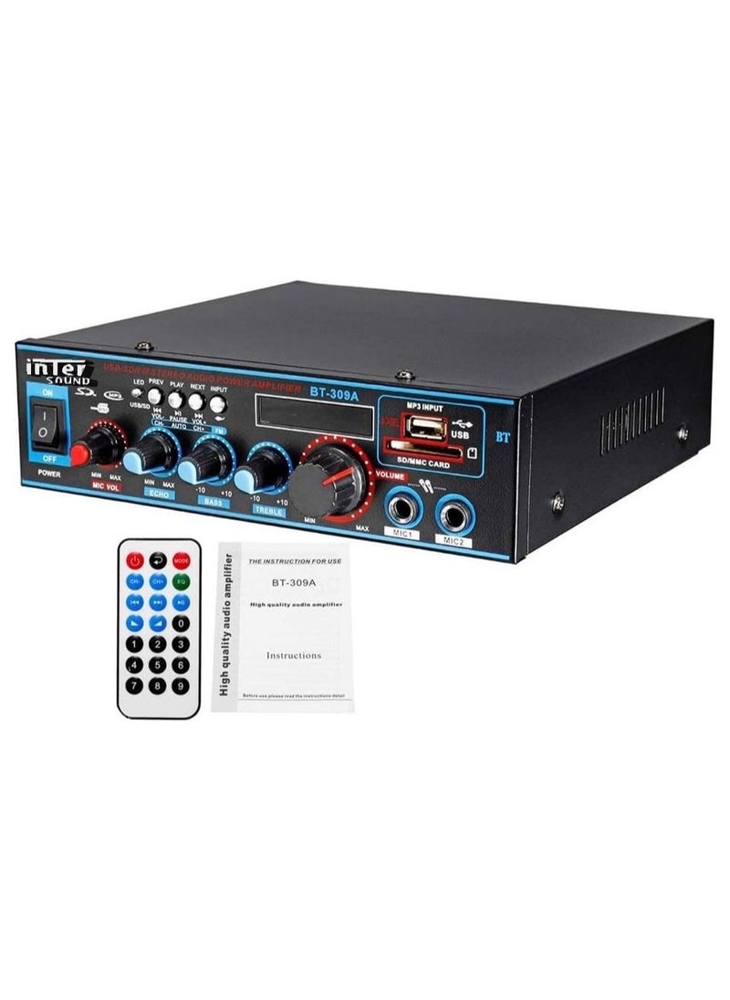 Generic - Amplifier, a speaker that supports Bluetooth, flash, and radio, DG 8, black, from Inter Sound - Image 1