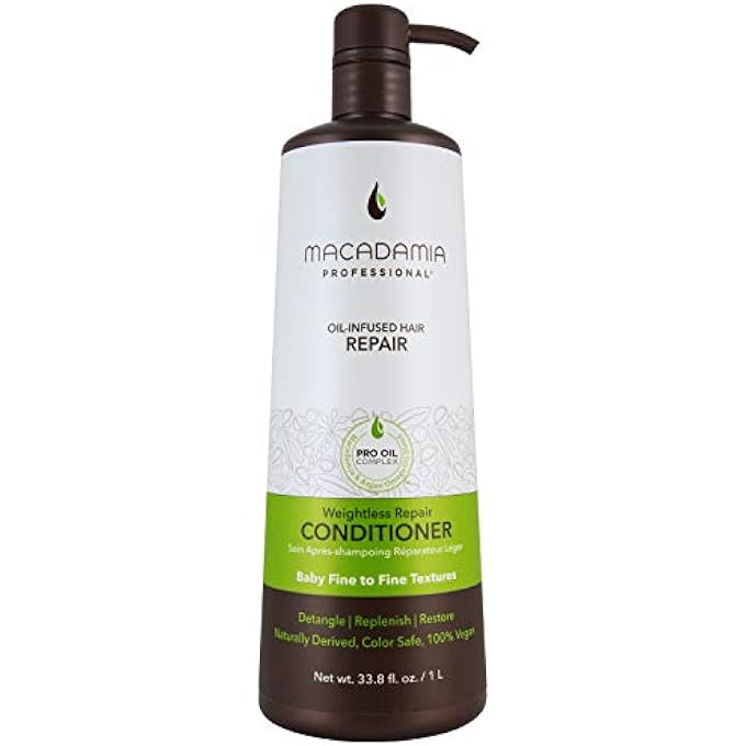 Macadamia Professional MACADAMIA NATURAL WEIGHLESS MOISTURE Â CONDITIONER, 1 LITRE - Image 2
