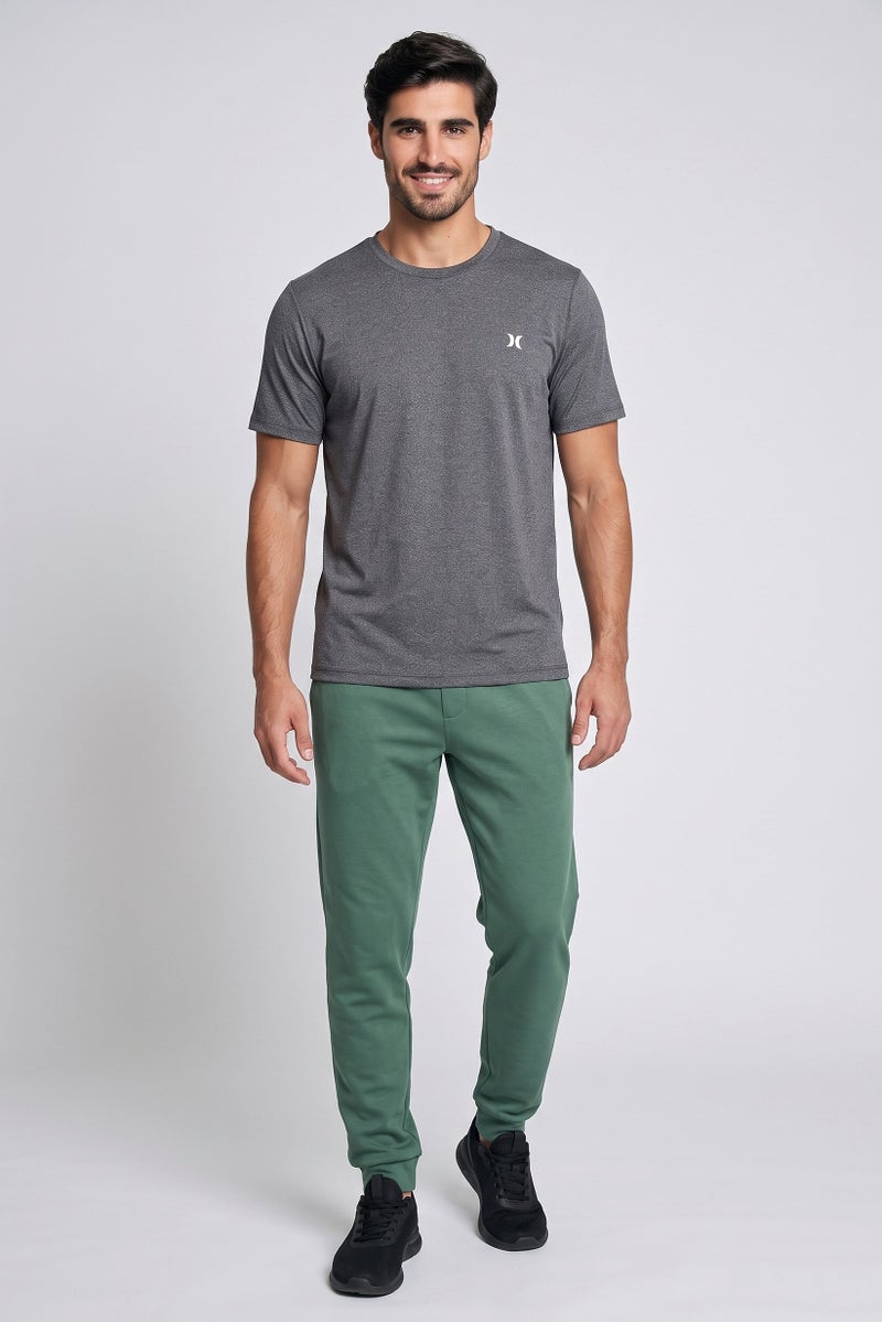 Hurley Men Sportswear Fit Short Sleeve Training T-Shirt, Dark Grey - Image 2