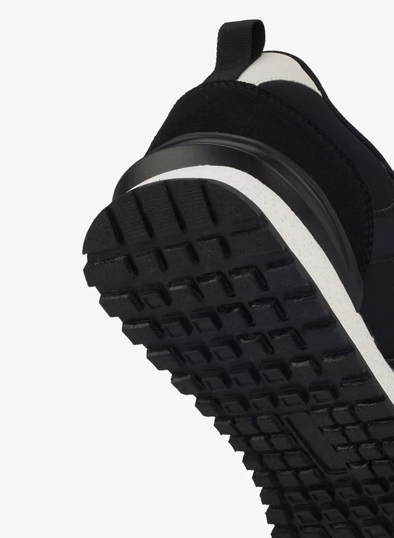 LBL By Shoexpress BLACK Men Textured Lace-Up Ankle Sneakers for Men | Best Price UAE