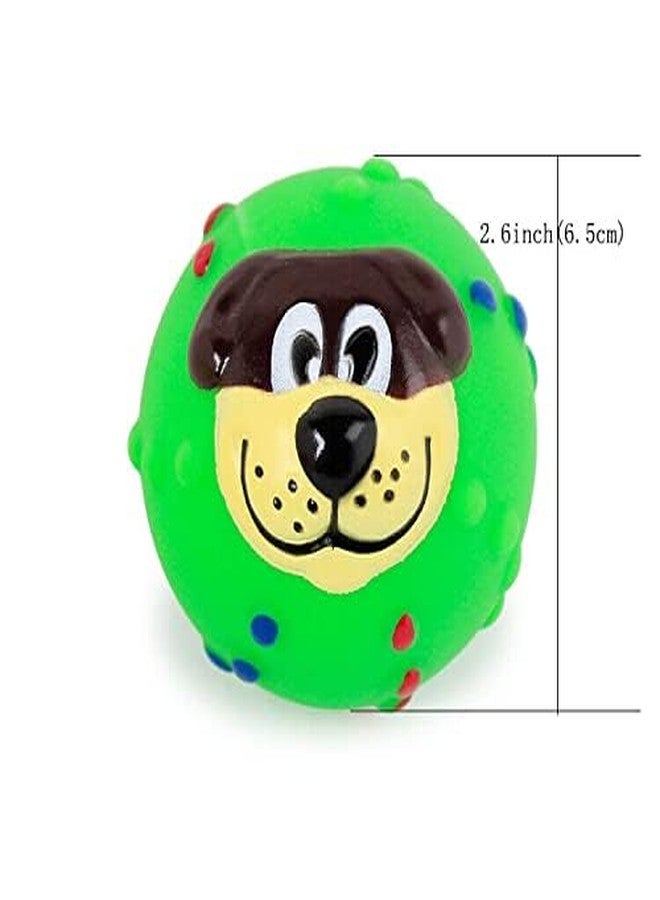 D&C PAWS كرة أسنان مضحكة للكلاب من دي آند سي باوز، لعبة سيليكون للمضغ تصدر صوت صرير، مثالية للعب والمضغ للكلاب والجراء (عبوة من 3 قطع، متعددة الألوان) - Image 2