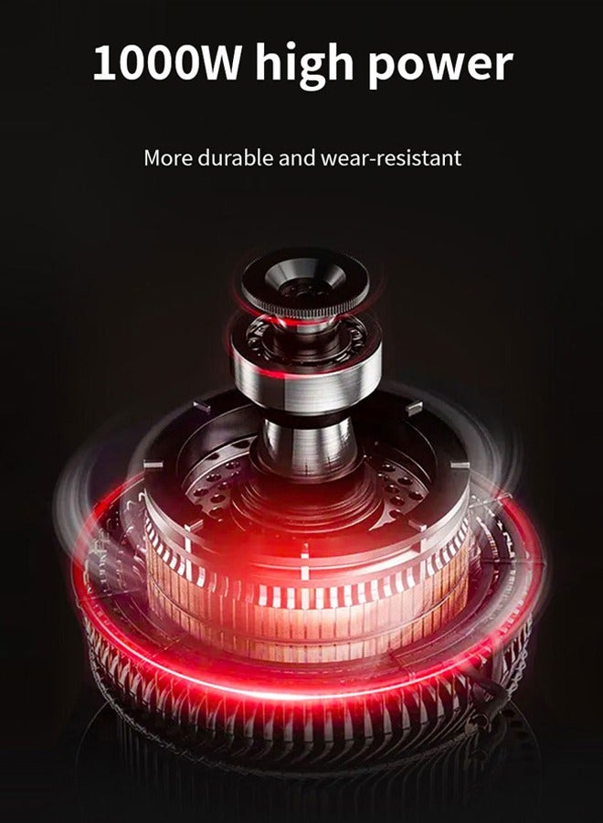 sokany Electric Cheese Grater, 1000W Electric Salad Maker with 5 Replaceable Stainless Blades,One-Touch Control,Multi Grater, Fruit Cutter, Vegetable Slicer, Shredder,Electric Salad machine for Vegetables Carrot Cheese,SK-06018 - Image 4