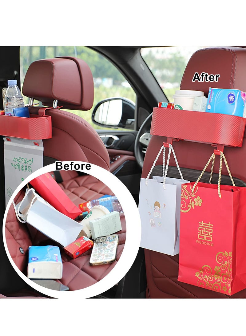 Excefore Car Seat Organizer, Multifunction Hanging Backseat Easy to Install Waterproof Car Organizer with Car Hooks Cup Holder - Image 5