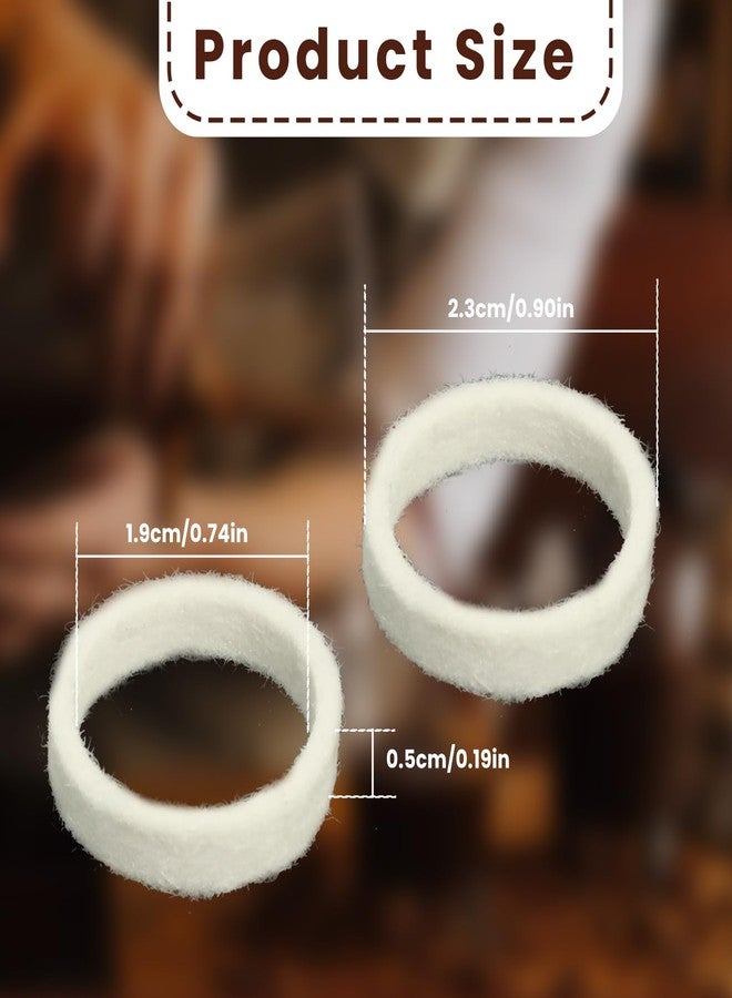 Gabrella 6 Pcs Felt Washer Replacement Compatible with Breville Espresso Machine Grinders, Round Soft Felt Washer Part Models Include BES870, BES878, BES880, BES980, BCG820 - Image 2