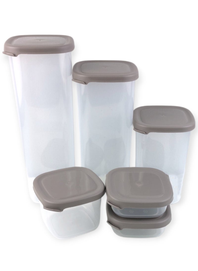 علب حفظ الطعام - 6 قطع