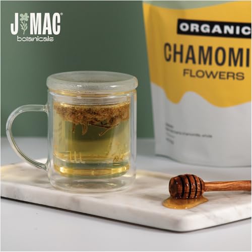 J Mac Botanicals, Organic Chamomile Flowers, Whole Dried Chamomile flower, Loose Leaf tea - Image 3