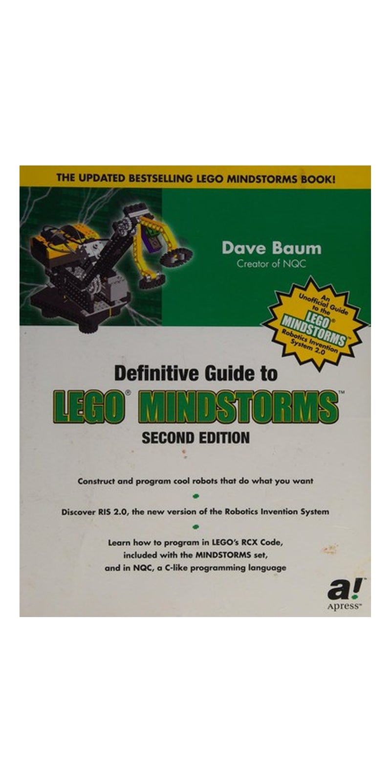 Definitive guide to LEGO MINDSTORMS | Authored by Dave Baum | Paperback | 2nd ed | Published by Apress