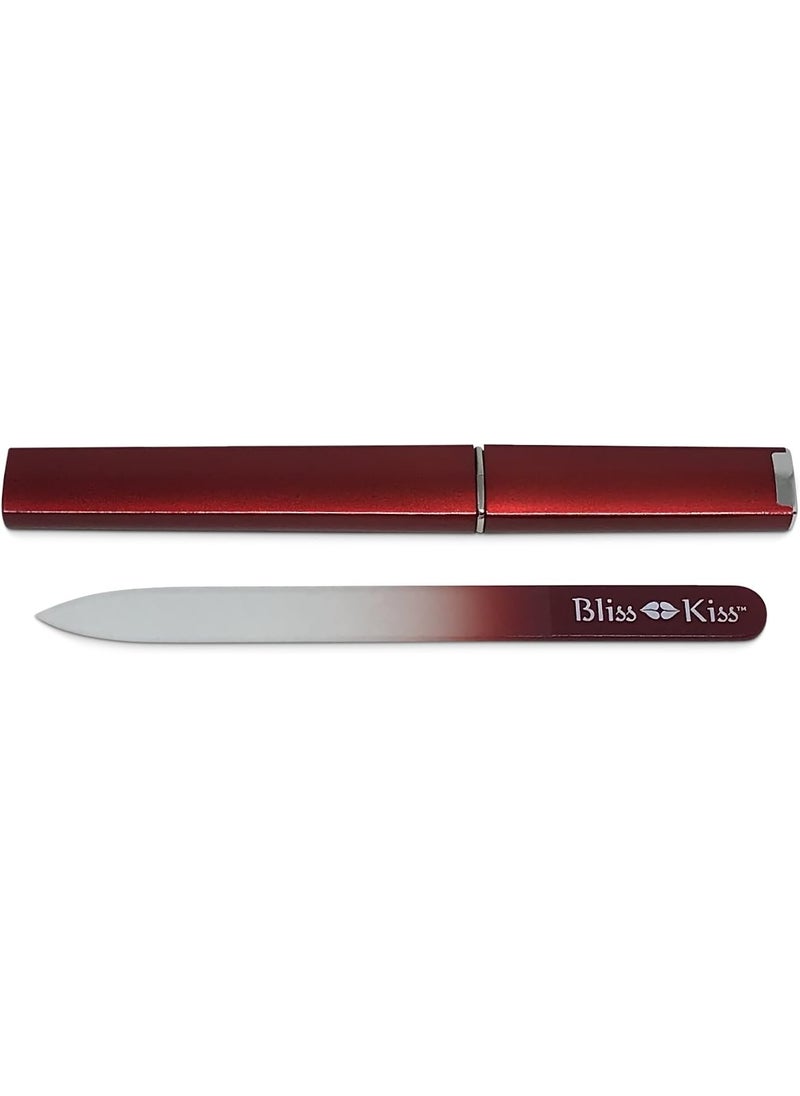 Bliss Kiss Bliss Kiss Simply Crystal Nail File - Large - Czech Glass - with case and Sleeve 