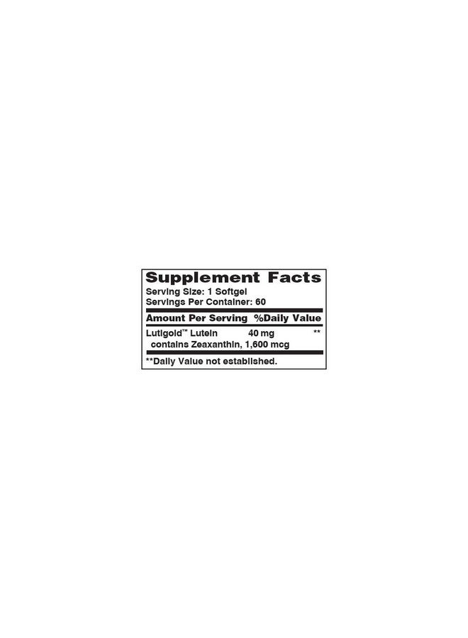 Vitamin World Lutein 40mg 60 Rapid Release Softgels, Eye Health, Vision, Antioxidant - Image 2