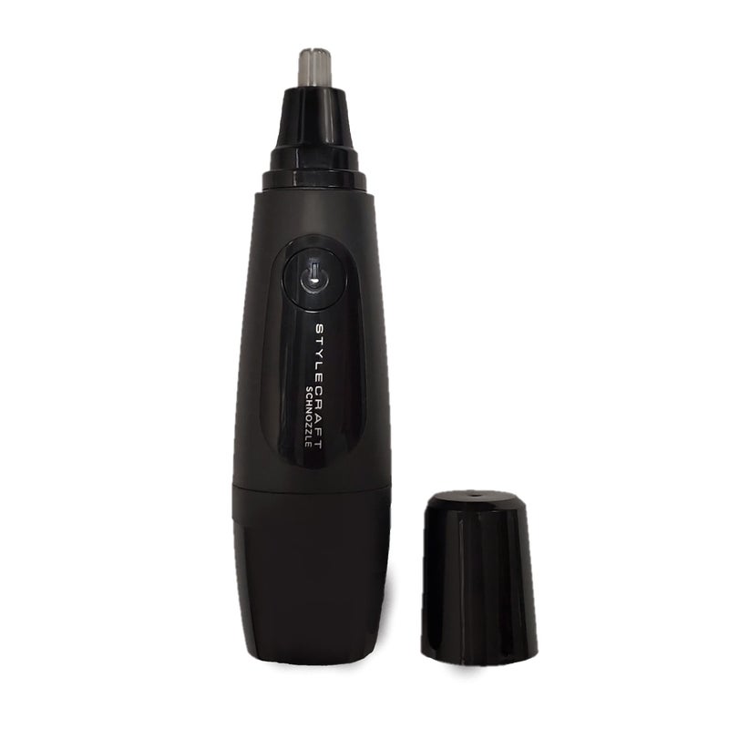 Stylecraft Schnozzle Cordless Nose and Ear Trimmer, Water Resistant, Portable, LED Light, Matte Black - Image 1