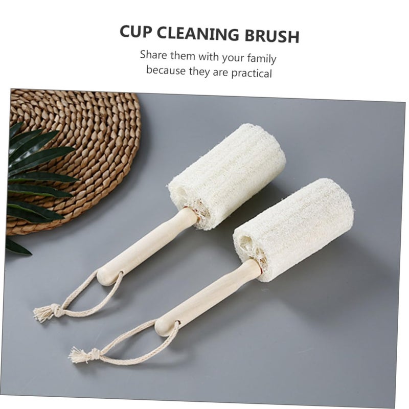 6Pcs Wooden Handle Cup Brush Set For Kitchen Bottles Teapots Quick Foaming Easy Storage - Image 3