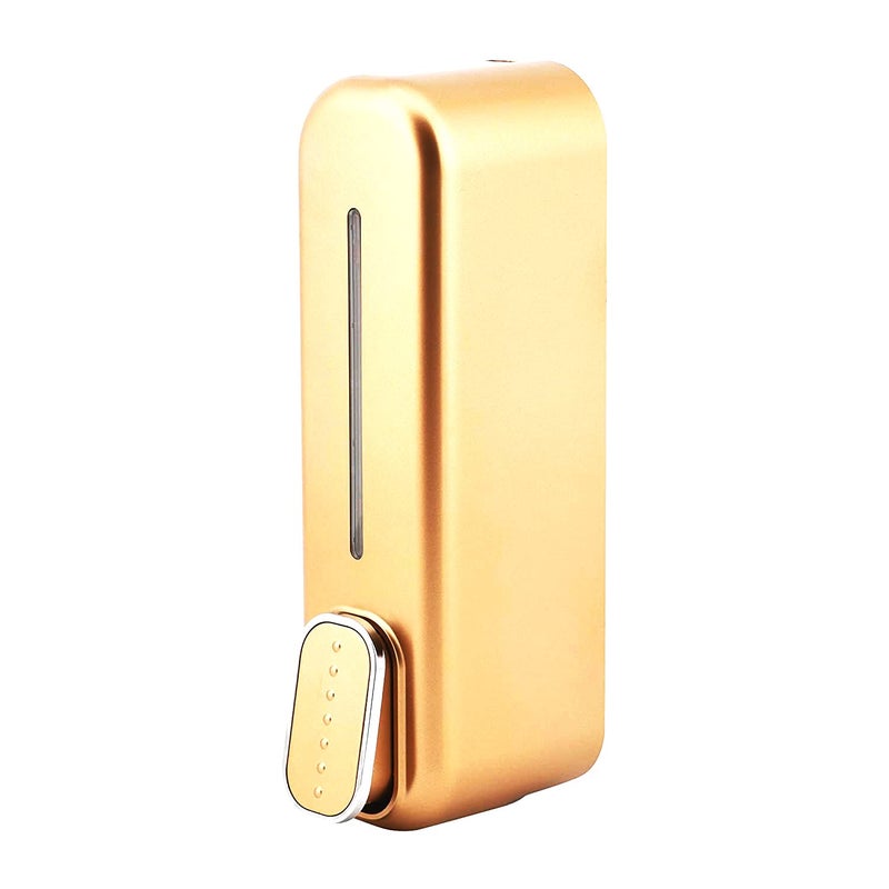 BATH GURU Abs Wall Mounted Shampoo Sanitizer Lotion Hand Dish Wash Gel Liquid Soap Dispenser for Bathroom Kitchen Pack of 2 (350 Ml, Black & Gold) - Image 5