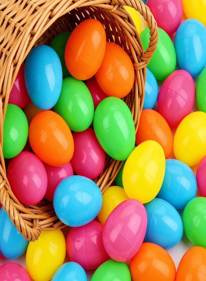 مجموعة بيض عيد الفصح من دروفيان، 48 قطعة، مجموعة بيض بلاستيكية فاخرة بلون موحد، تشكيلة بيض عيد الفصح متعددة الألوان نابضة بالحياة، مجموعة بيض الربيع لفعاليات البحث عن البيض والحفلات - Image 1