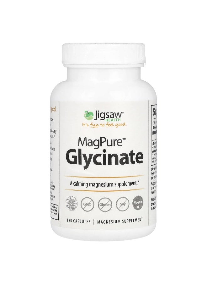 Jigsaw Health Jigsaw Health, MagPure™ Glycinate, 50 mg, 120 Capsules  - Image 1