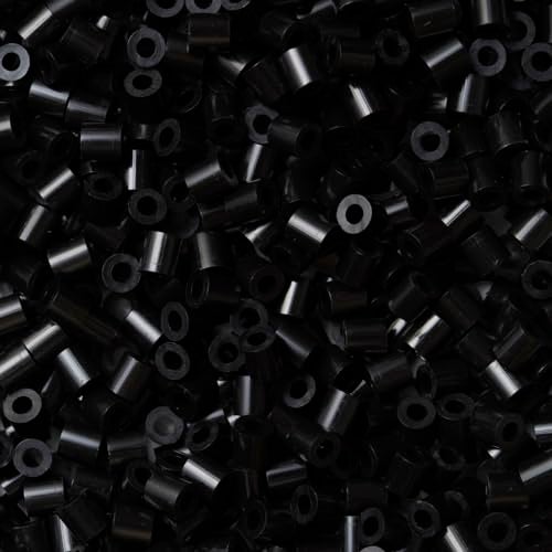 Hama Perlen 207-18 Ironing Beads Bag with Approx. 1,000 Midi Craft Beads with Diameter 5 mm in Black, Creative Craft Fun for Young and Old - Image 2