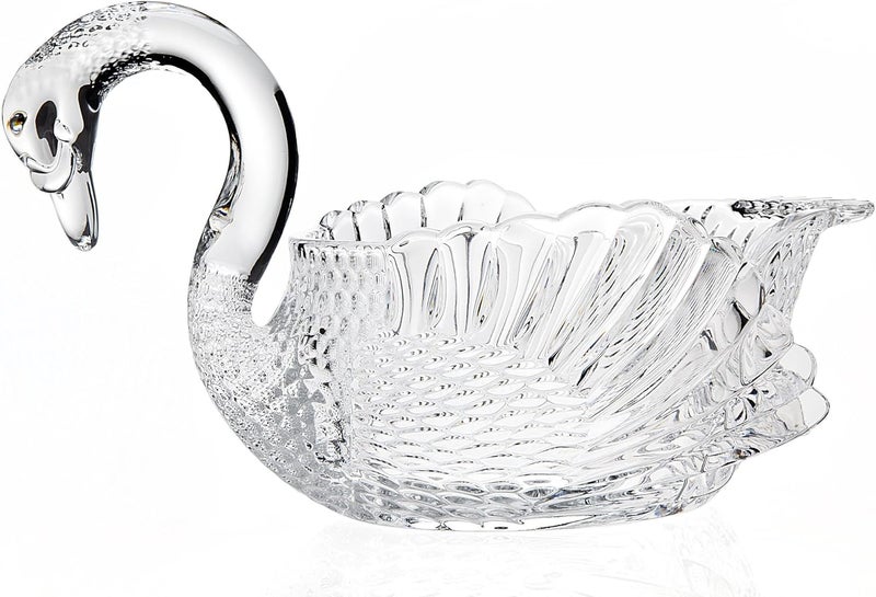 Godinger Swan Centerpiece Bowl Crystal Giftware - Image 1