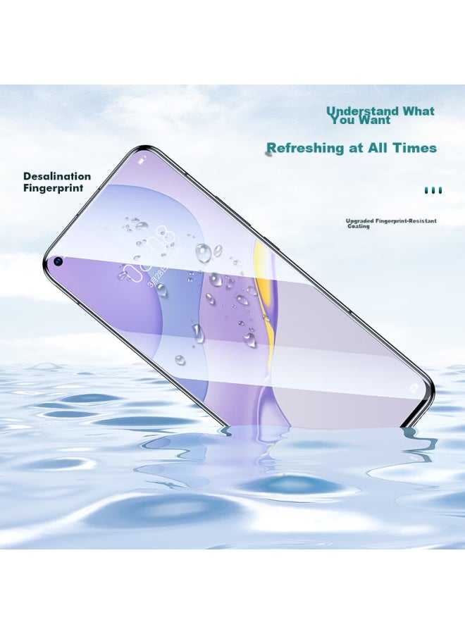 ISKA Yisika Tempered Glass Screen Protector For Huawei Nova 7, Honor 30 Tempered Glass Film, Full Screen Hd Anti-shatter Edge Anti-fingerprint Protective Glass Film Jm626 Black - Image 5