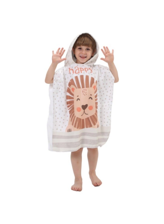 Children's Bath Towel Large Bathrobe Swimming Portable Absorbent Beach Towel - Image 1