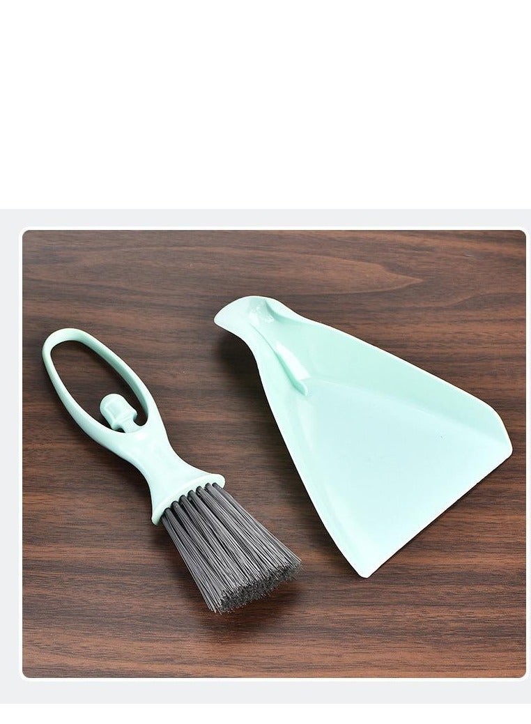 Mini Dustpan Set Brush for Table Whisk Brooms Small Dustpan Broom Set Mini Dust Pans with Brush Tiny Cleaning Table Sweep for Car， Desk， Keyboard ，Countertop  - Image 3