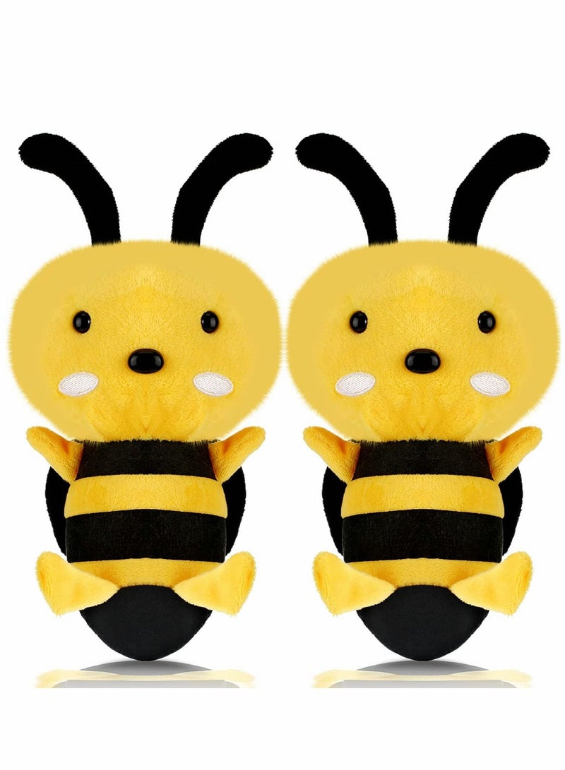 SYOSI Bee Plush Toy, 2 Pcs Stuffed Honeybee Toy Bee Movie Plush Bee Stuffed Animal for Honey Bee Decor 1st Birthday Bee Themed Party, 7.87in/20cm - Image 1