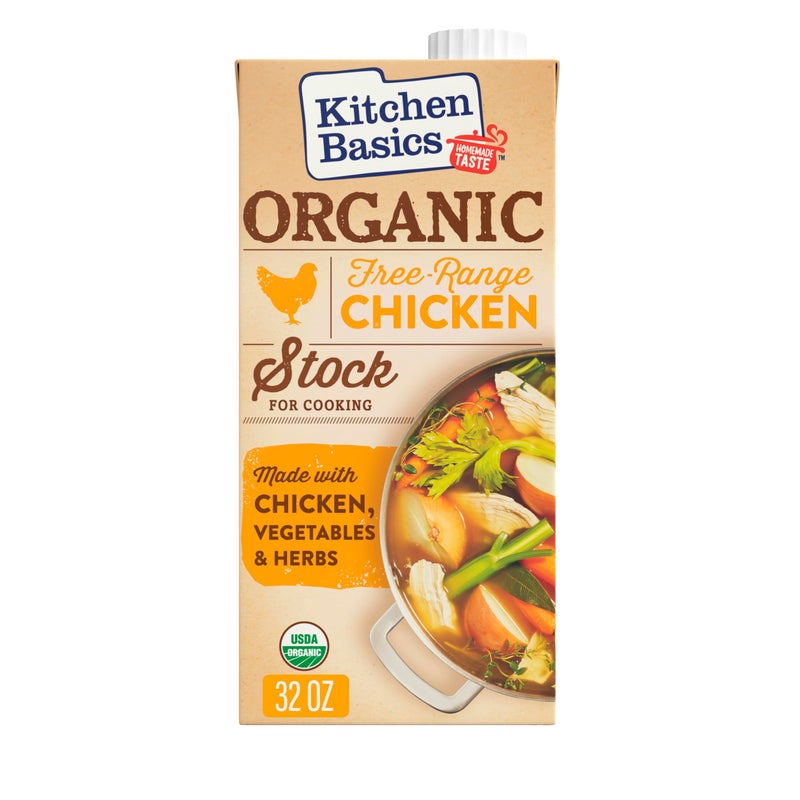 Kitchen Basics Organic Free Range Chicken Stock 32 oz Carton - Image 3