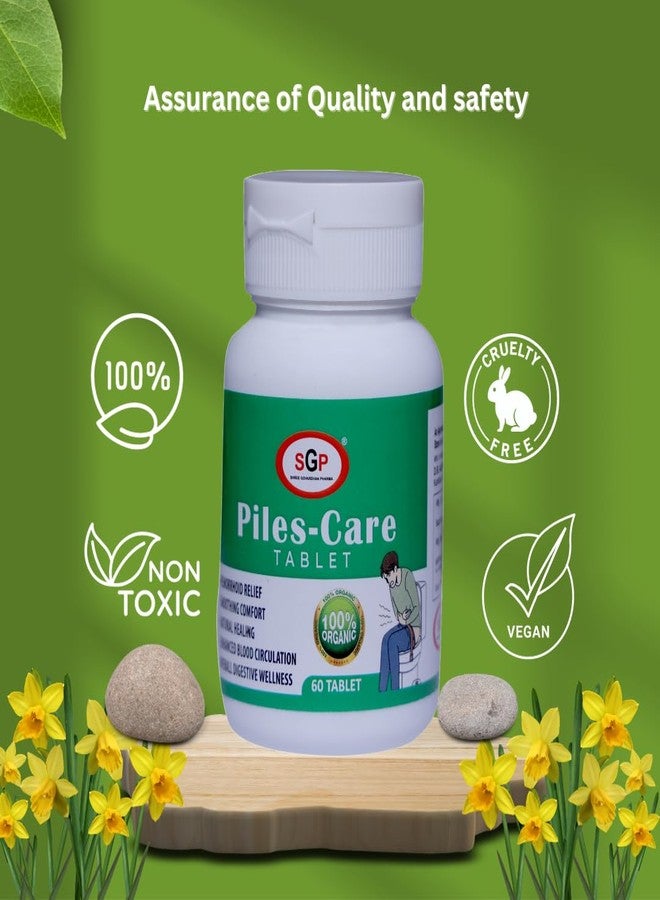SGP Piles Ayurvedic Piles Medicine Fast Relief Bavasir Hemorrhoid Support Piles Tablets (60 Tablets) - Image 4