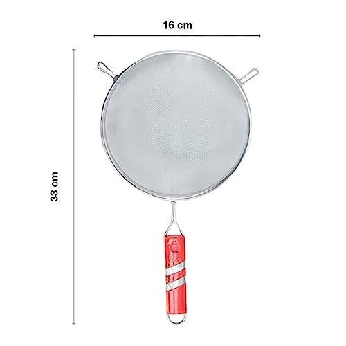 SBA PRIME 100% Stainless Steel Indian Mesh Soup & Juice Strainer – Fine Mesh Kitchen Tool for Smooth Filtering (10 cm, Silver) - Image 5