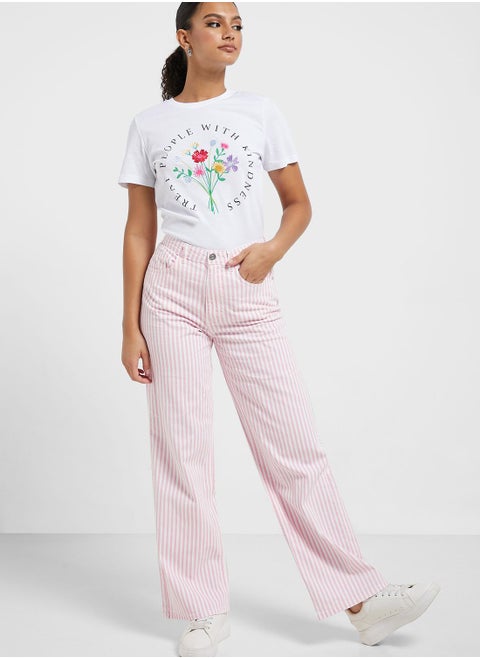 Flared High Waist Pants
