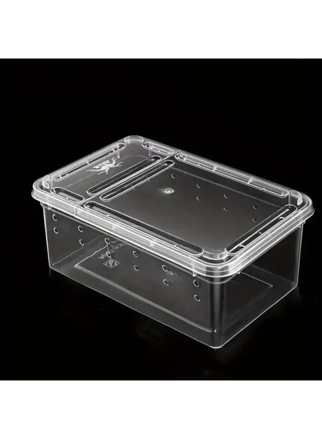 6 قطع صندوق تربية حشرات شفاف من الأكريليك، محمول وذو تهوية لمراقبة العناكب والعقارب - Image 3