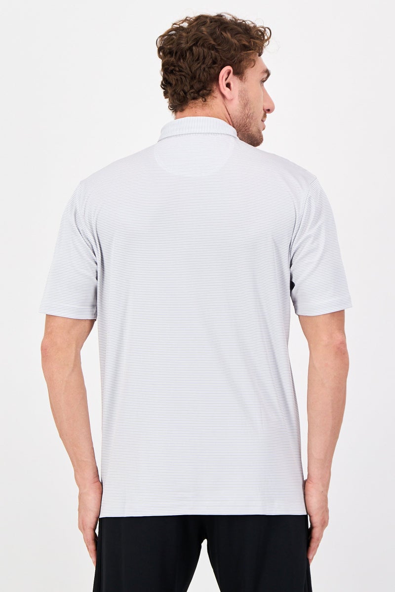 Greg Norman Men Sportswear Fit Short Sleeve Outdoor Polo Shirt, Multicolor - Image 3