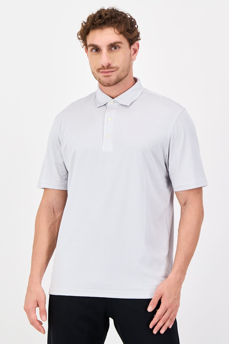 Greg Norman Men Sportswear Fit Short Sleeve Outdoor Polo Shirt, Multicolor - Image 1