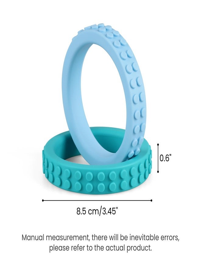 Mintlyfe Chew Bracelets for Sensory Kids, Silicone Oral Motor Chewy Teether Bracelet for Chewers with Autism, ADHD, SPD, or Biting Needs, 4 Colors - Image 3