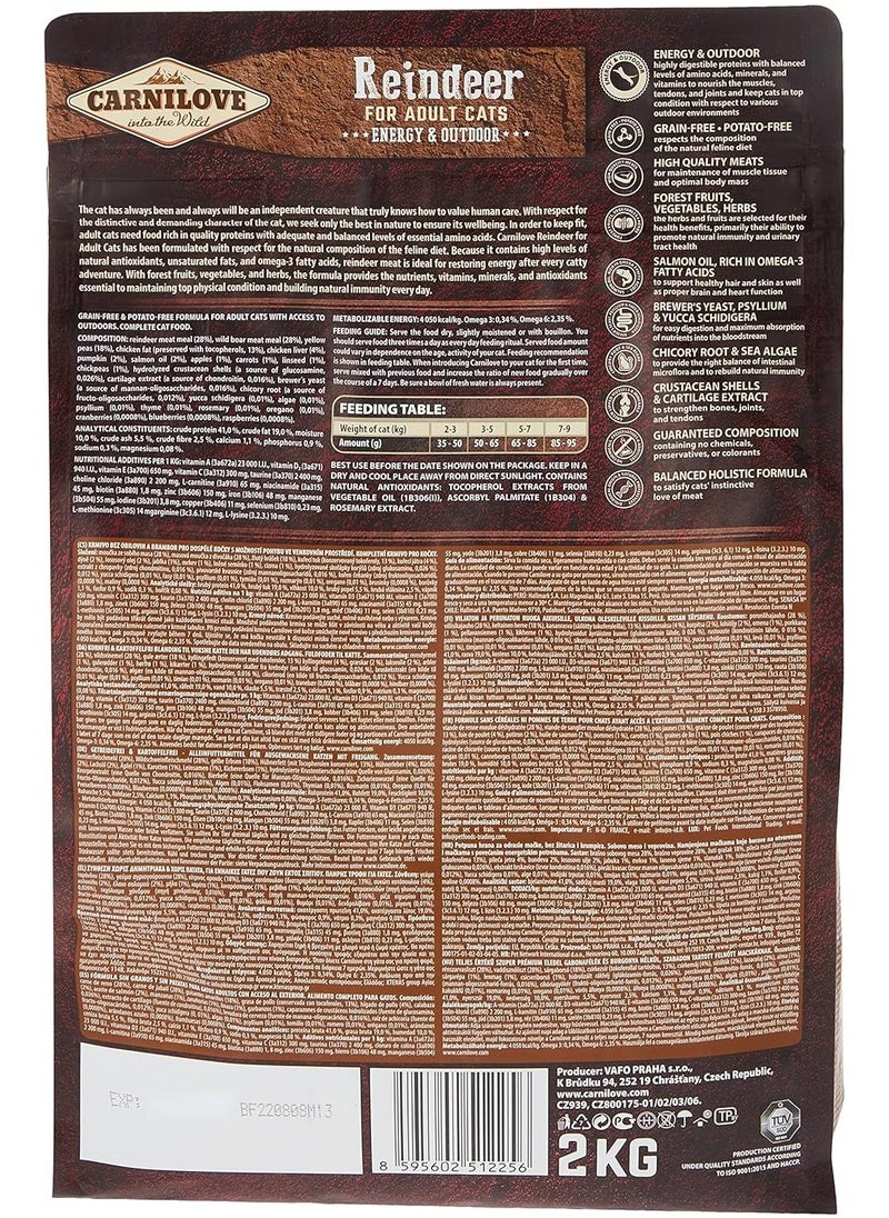 CARNILOVE - Carnilove Reindeer for Adult Cats 2kg - Image 1