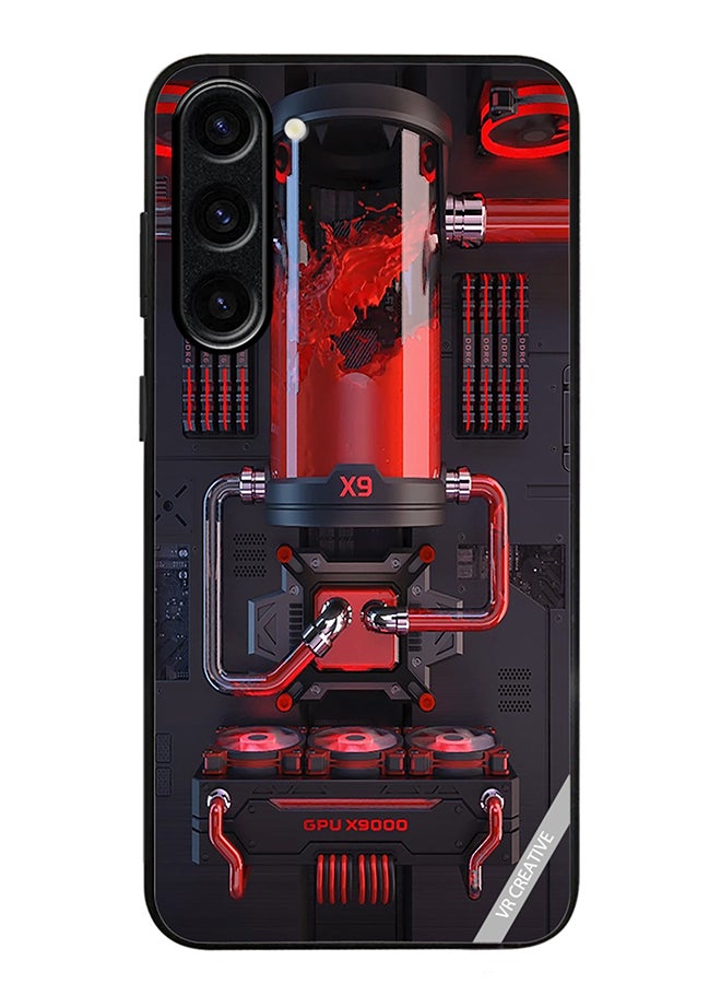 VR CREATIVE Protective Case Cover For Samsung Galaxy S23 FE Red X9 Design Multicolour - Image 1