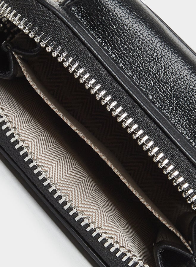 Styli Black Long Strap Zip Pocket Bum Bag - Image 5