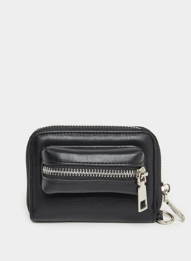 Styli Black Long Strap Zip Pocket Bum Bag - Image 1