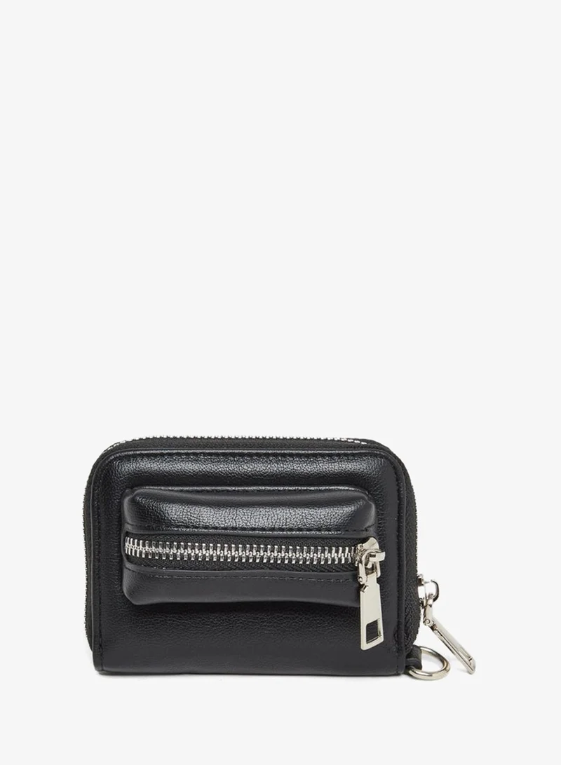 Styli Styli Black Long Strap Zip Pocket Bag
