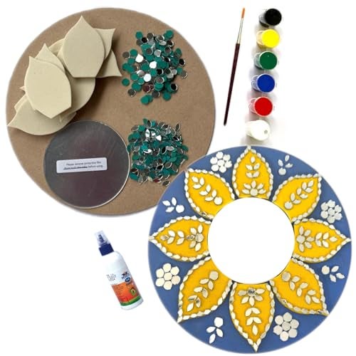 The brown box Lippan Art Kit (Circle),Art and Craft Kit,Craft Kit for Adults,Hobby Kit,Craft,DIY Kit,Gift for Girls Age 10-15 - Image 1
