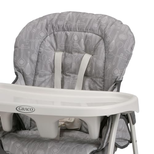Graco Slim Snacker High Chair, Ultra Slim, Fast-Folding, Multiple Recline Positions, Comfortable Feeding, Whisk - Image 5