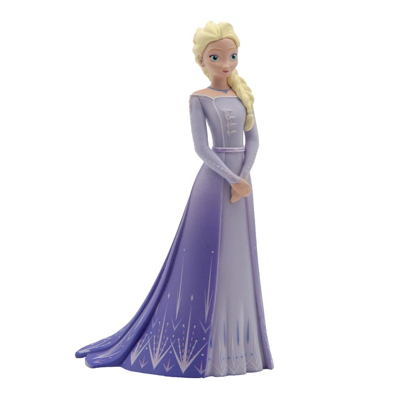 BULLYLAND Bullyland Walt Disney, Frozen 2, Elsa with Purple Dress, Toy Figure with Details Hand Painted Made from PVC Material, Approx. 10 cm, from 3 Years, Ideal for Imaginative Play 13510 - Image 1