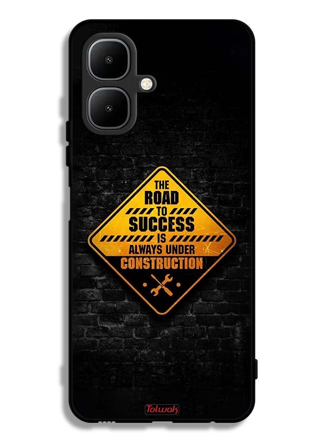 Tolwak Tecno Pop 10 Protective Case Cover The Road To Success Is Always Under Construction