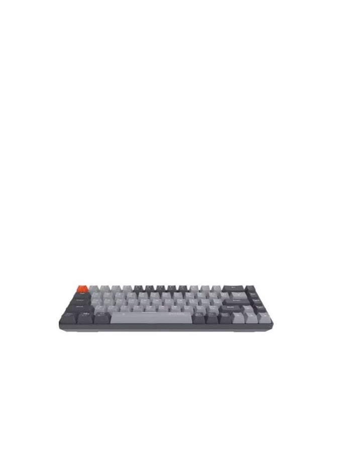 Generic - Wireless 68-Keys Mechanical Keyboard (English/Arabic) Ergonomic Stylish With Smart Design Anti-Ghosting Durable Computer Keyboard With 20 Rainbow Effects Jixian Black Switch - Gray - Image 1