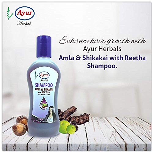 Ayur Herbal Amla Shikakai with Reetha Shampoo | Paraben-Free | Gentle Cleanser for All Hair Types (1000 ML) - Image 3