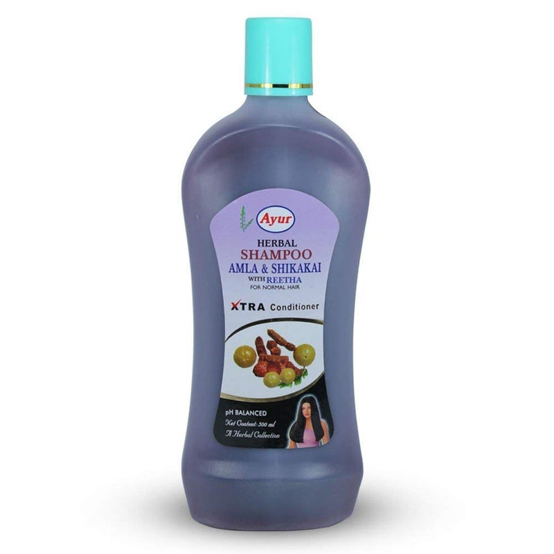 Ayur Herbal Amla Shikakai with Reetha Shampoo | Paraben-Free | Gentle Cleanser for All Hair Types (1000 ML) - Image 5