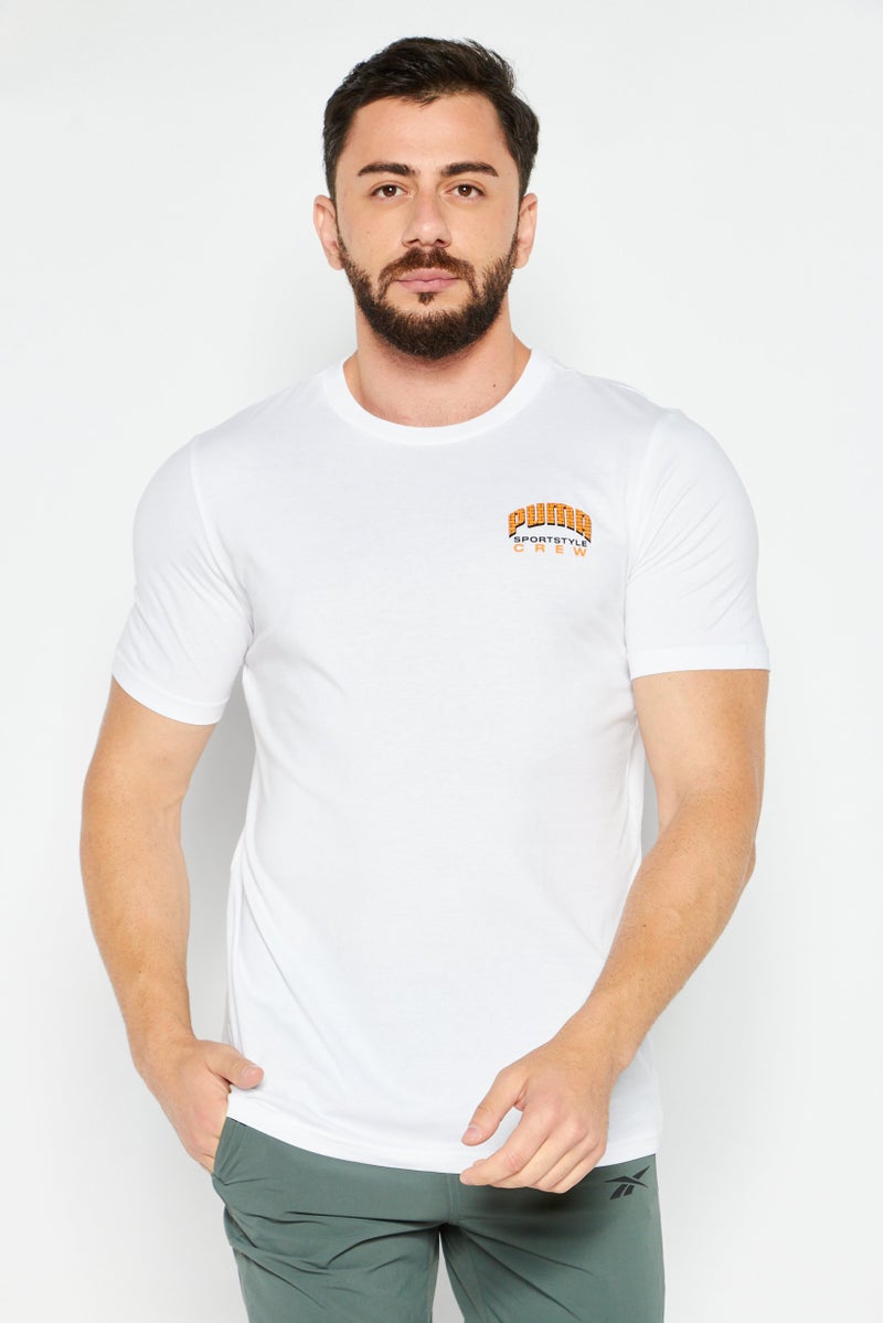 PUMA Men Sportswear Fit Training Short Sleeve T-Shirt, White - Image 1