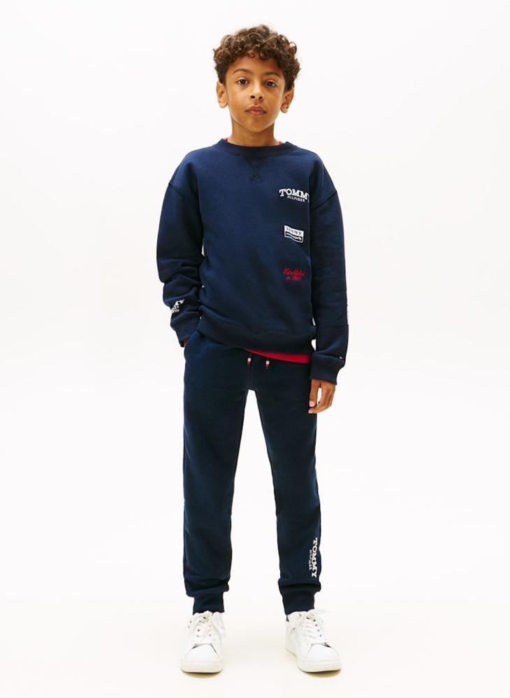 TOMMY HILFIGER Kids Monotype Print Sweatpants - Image 4