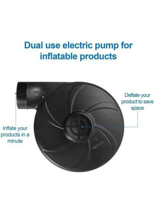 yongsheng - Electric Air Blower Electric Air Pump, Portable Quick-Fill Air Pump with 3 Nozzles, Perfect Inflator/Deflator Pumps for Outdoor Camping, Inflatable Cushions, Air Mattress Beds, Boats, Swimming Ring - Image 1