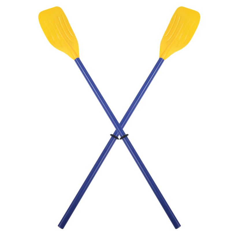 Boat Oars: 2-Piece ABS Plastic Paddles - Non-Slip Handle Drip Loop Firm Quick-Connect Button Portable Lightweight for Leisure Boating Canoeing Lifeboat Emergency Use - Image 2