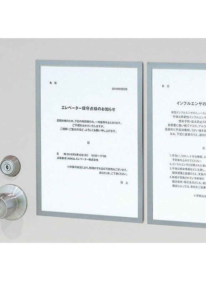 Generic Magnetic File Frame Transparent PVC Document Display Frame for A4 Size Letter Paper Photo Picture Work Schedule  - Image 4