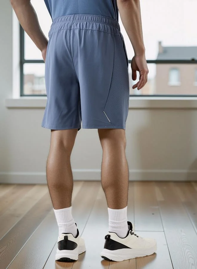 Splash Active  Regular Fit Shorts with Elasticated Waistband for Men | Best Price UAE